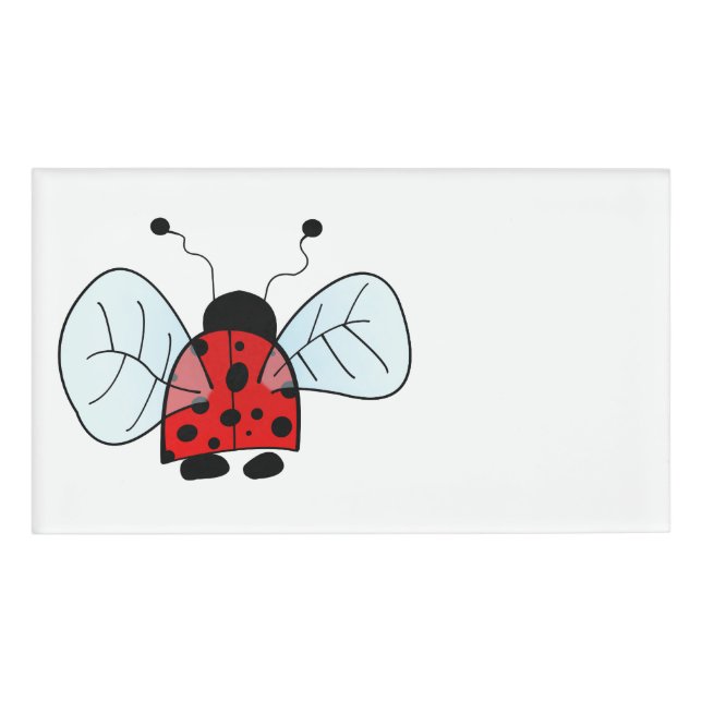 Ladybird Namenschild (Vorderseite)