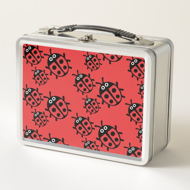 Ladybird und Ladybug Metall Brotdose (Vorderseite)