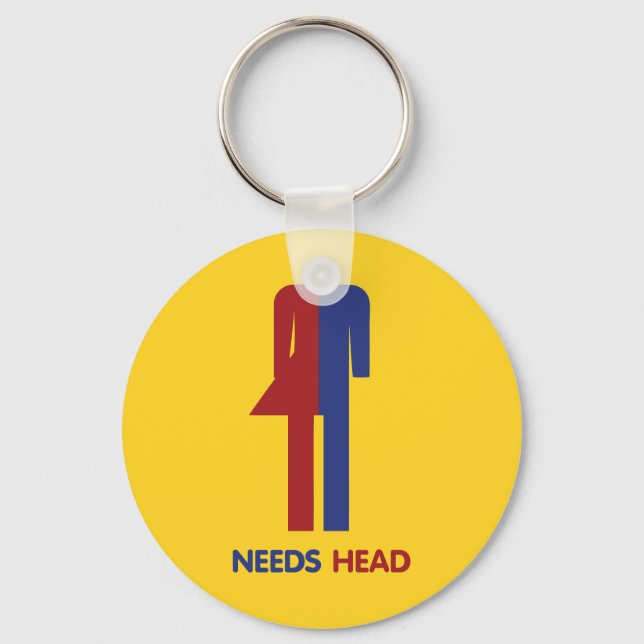 Ladyboy Needs Head Schlüsselanhänger (Vorderseite)