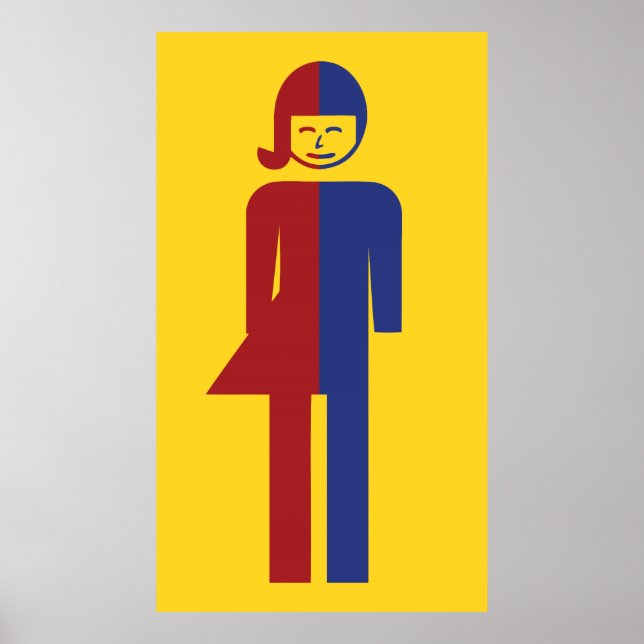 Ladyboy/Tomboy-Toilette ⚠ thailändisches ⚠ Poster (Vorne)
