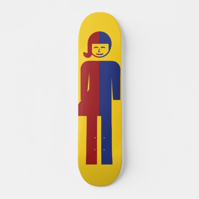 Ladyboy-/Wildfang-Toilette ⚠ thailändisches Skateboard (Vorne)