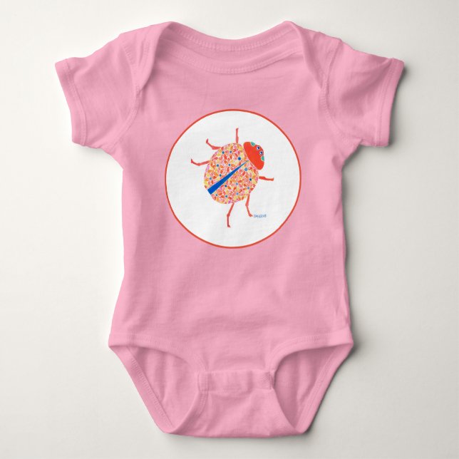 Ladybug 1-teilige Baby Bodysuit Strampler (Vorderseite)