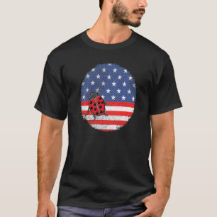Ladybug 4. Juli Entomologen Bug American USA T-Shirt