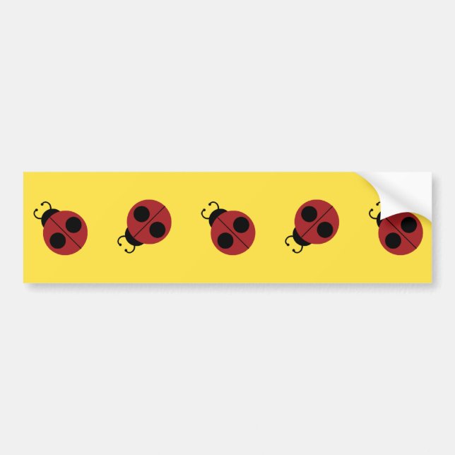 Ladybug 60er Retro cool Autoaufkleber (Vorne)