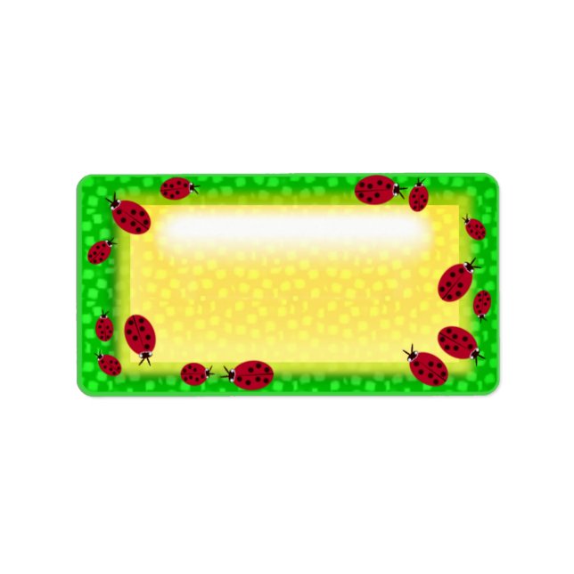 Ladybug Adressaufkleber (Vorne)