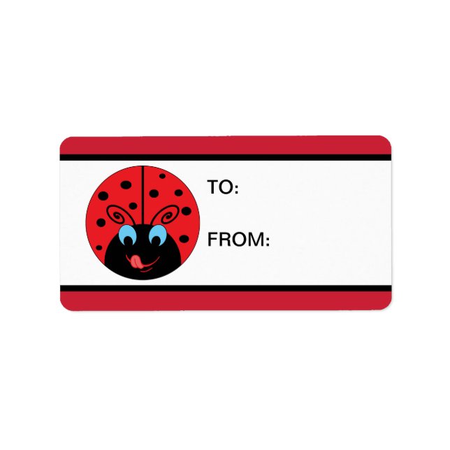 Ladybug Adressaufkleber (Vorne)