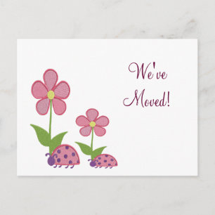 Ladybug - Änderung der Adresskarten Ankündigungspostkarte