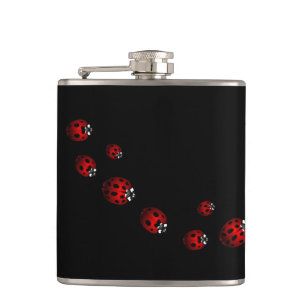 Ladybug Art Flask Custom Ladybug Drink Flasche Flachmann