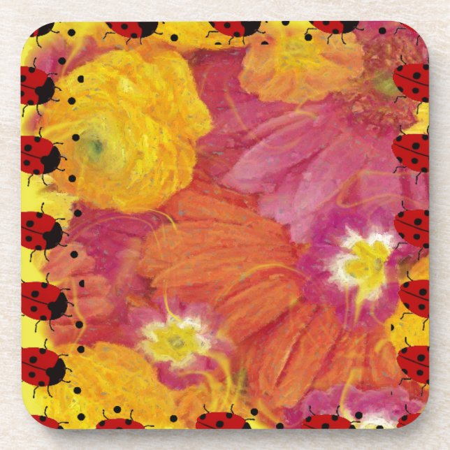 Ladybug Art Getränkeuntersetzer (Vorderseite)