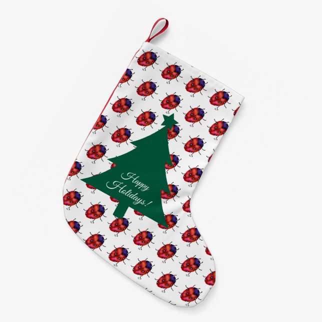 LADYBUG ART KLEINER WEIHNACHTSSTRUMPF (Vorderansicht (hängend))