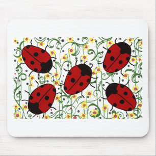 Ladybug Art Mousepad