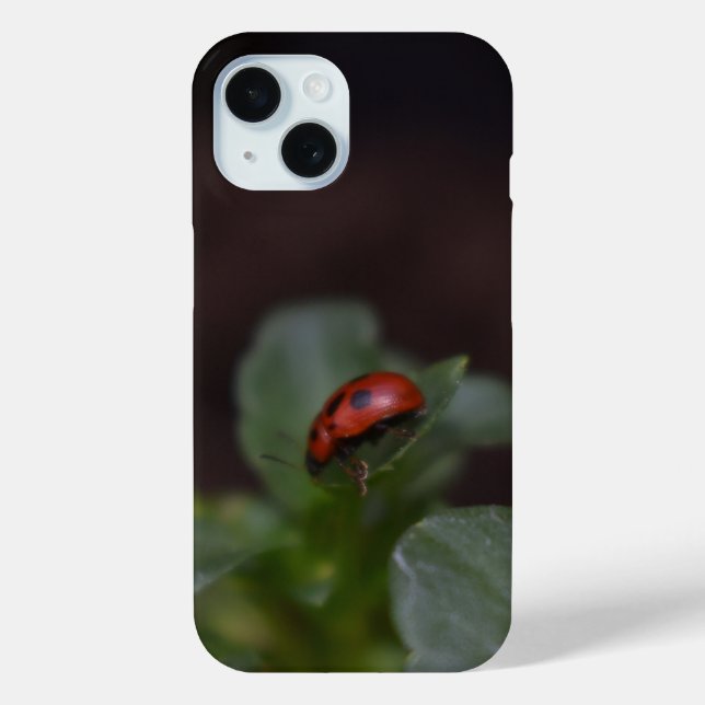 Ladybug auf Blume Case-Mate iPhone Hülle (Rückseite)