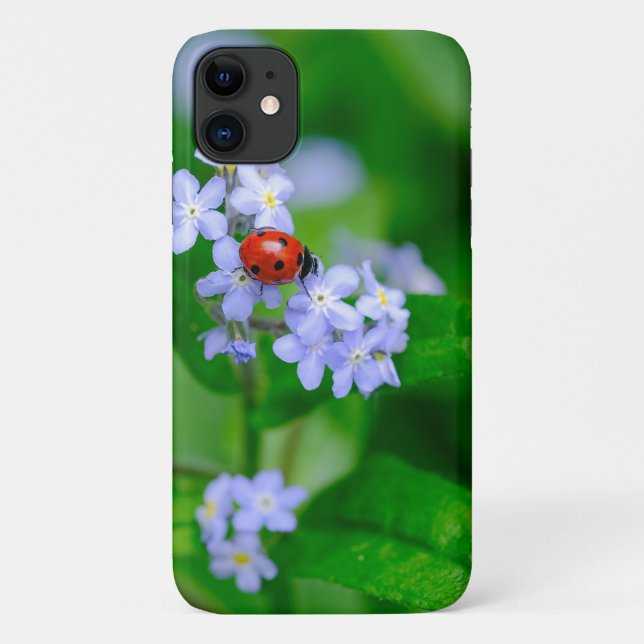 Ladybug auf For-get-me-not iPhone 11 Fall Case-Mate iPhone Hülle (Rückseite)