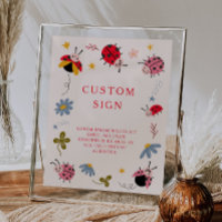 Ladybug Baby Dusche Custom-Zeichen