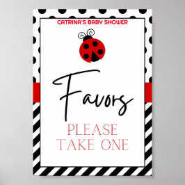 Ladybug Baby Duschzeichen Poster