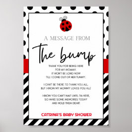 Ladybug Baby Duschzeichen Poster
