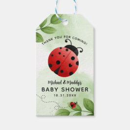 Ladybug Baby Shower Gastgeschenk Geschenketiketten Geschenkanhänger