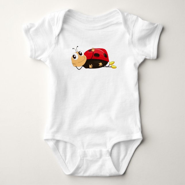Ladybug Baby Strampler (Vorderseite)