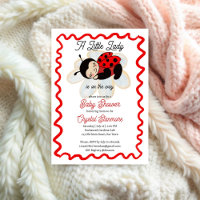 Ladybug Babydusche niedlich Bug Kleine Dame