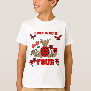 Ladybug Bear 4. Geburtstag Shirts und Geschenke