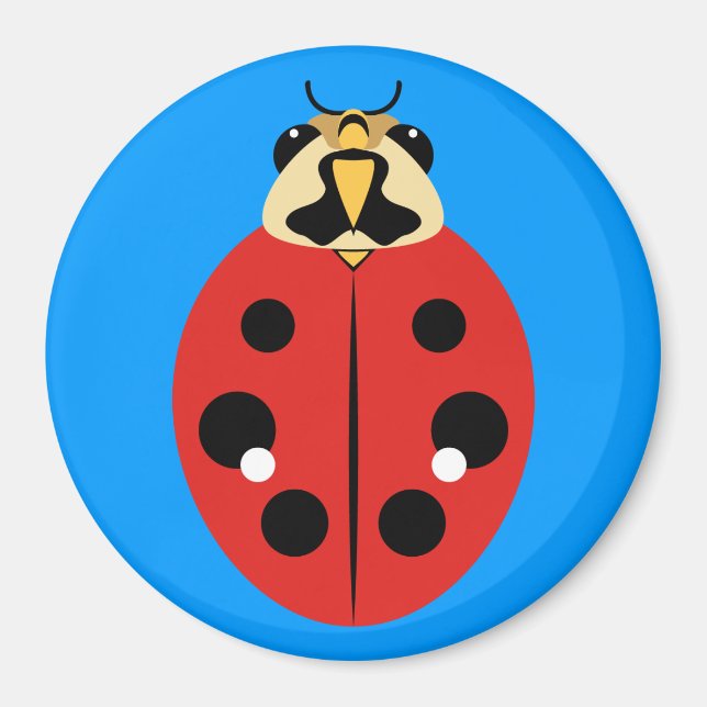 Ladybug Beetle Red Magnet (Vorne)