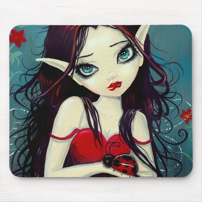 Ladybug Big-Eye Fairy Art Mousepad (Vorne)