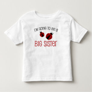 Ladybug Big Sister zu sein Kleinkind T-shirt