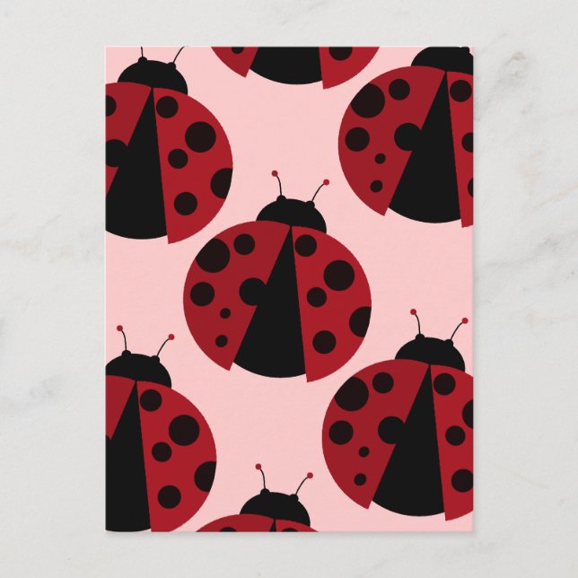 Ladybug-Bild Postkarte (Vorderseite)