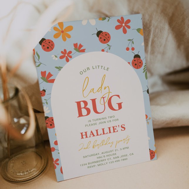 Ladybug Birthday Invitation | Pays Anniversaire (Créateur téléchargé)