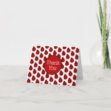 Ladybug Blank Inside Faltcard