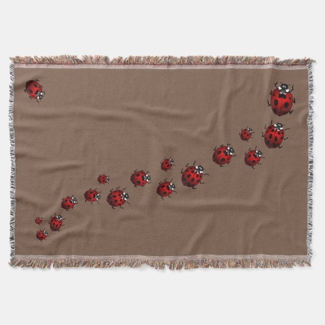 Ladybug Blanket Ladybug / Ladybird Throw Blankets Decke (Vorderseite)