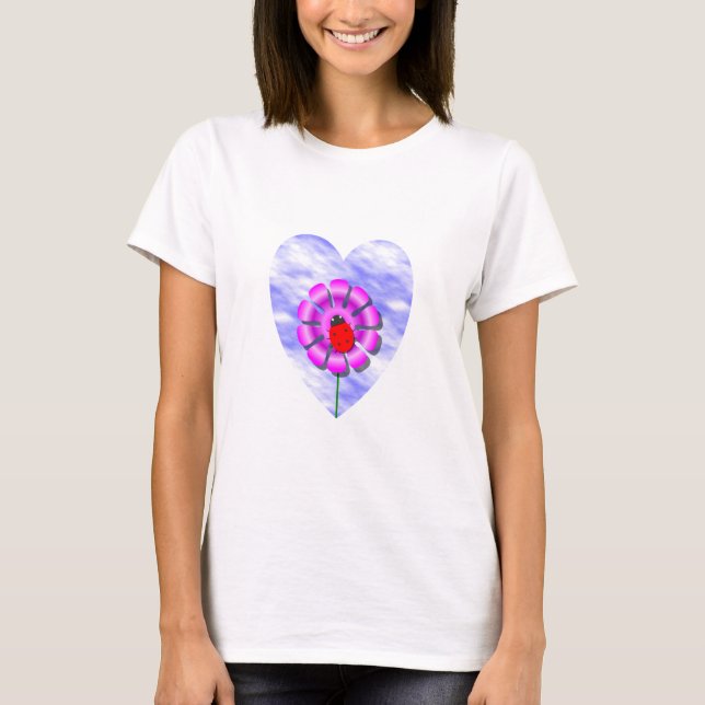 Ladybug & Blume T - Shirt (Vorderseite)