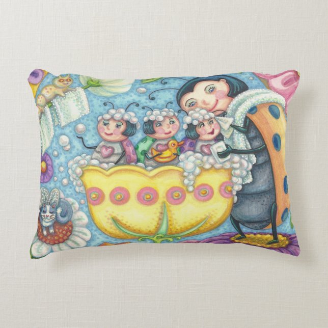 Ladybug Bubblebath LADYBUG FAMILLIENAKZENT PILLOW Dekokissen (Vorderseite)