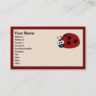 Ladybug Business Cards Visitenkarte