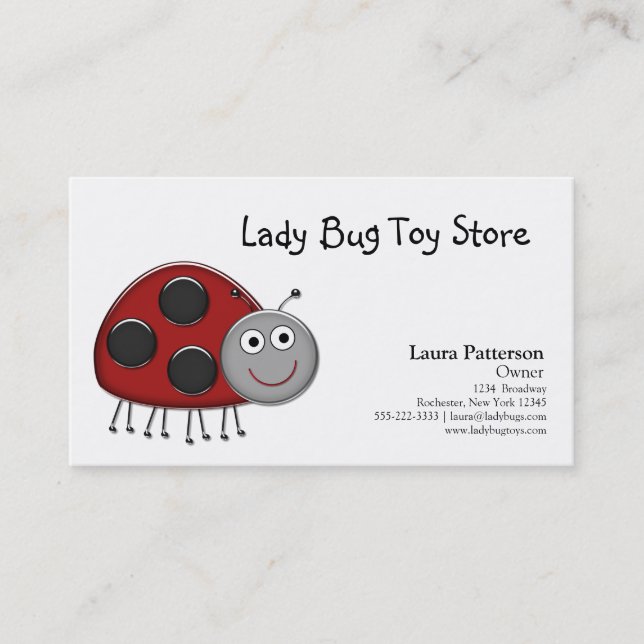 Ladybug Business Cards Visitenkarte (Vorderseite)