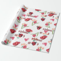 Ladybug, Butterfly und Tulip Herzmuster