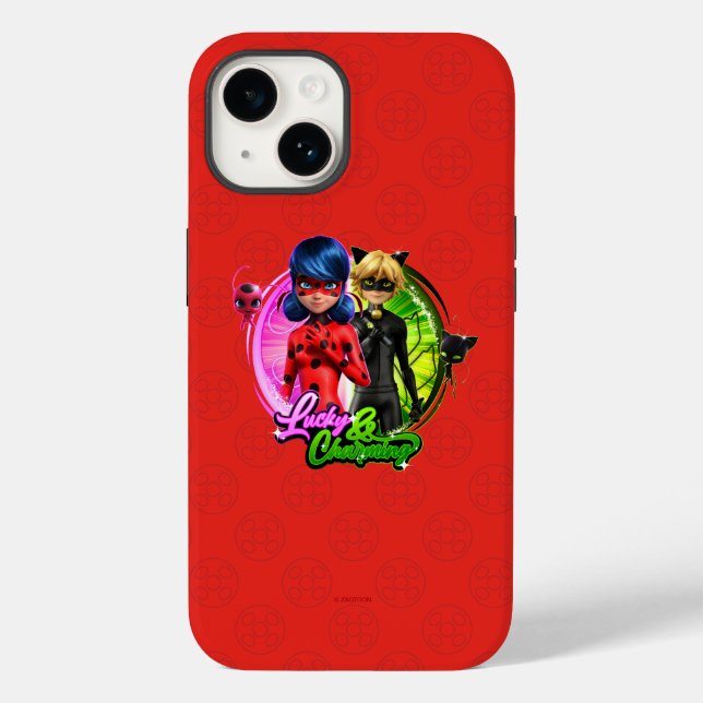 Ladybug & Cat Noir | Glück & Charme Case-Mate iPhone 14 Hülle (Rückseite)