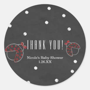 Ladybug Chalkboard Dots Chalk Gefälligers Stickers
