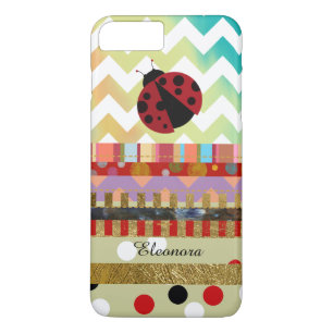 Ladybug Cute und verschiedene Stripes Case-Mate iPhone Hülle