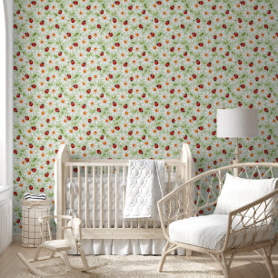 Ladybug Daisy Kinderzimmer Kinder Schlafzimmer Grü Tapete