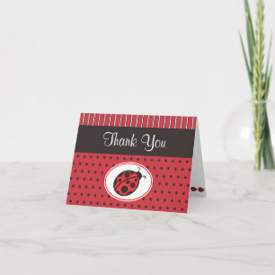 Ladybug Dankeschön Karte