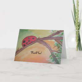 Ladybug Dankeskarte