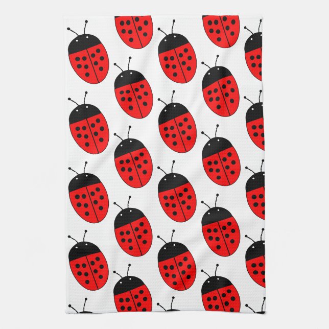 Ladybug Design Geschirrtuch (Vertikal)