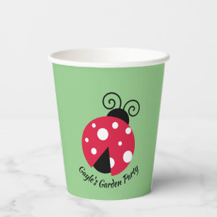 Ladybug Design Paper Cups Pappbecher