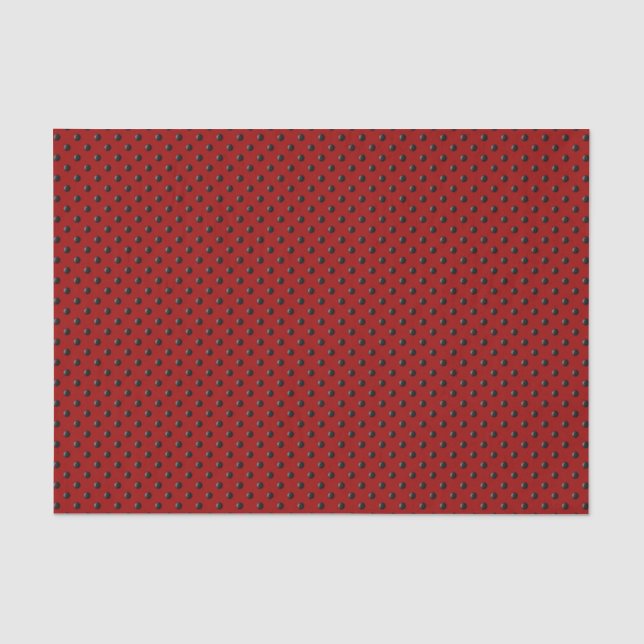 Ladybug-Dots-Red-and-Black- Seidenpapier (Vorderseite)