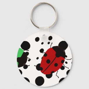 Ladybug Dots Schlüsselanhänger