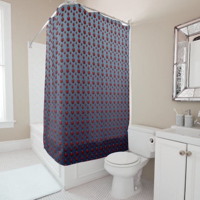 Ladybug Douche rideau Ladybug Ladybird Bath Decor (En situation)