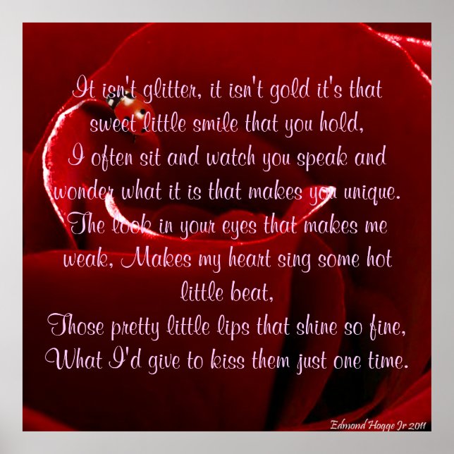 Ladybug et Rose avec Poem Poster (Devant)