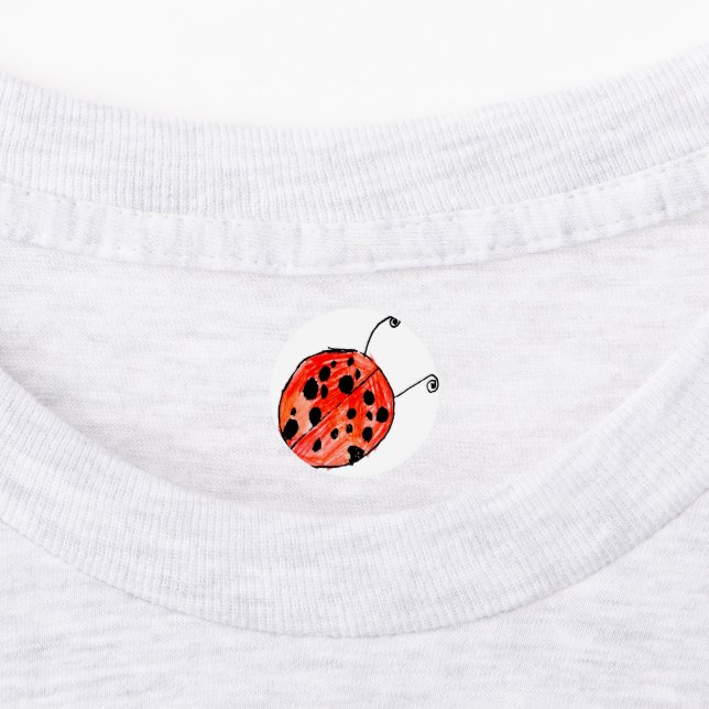 Ladybug Etiketten (Befestigt)