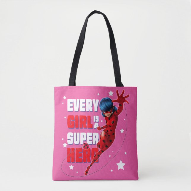 Ladybug Every Girl ist ein Super-Held Tasche (Vorderseite)